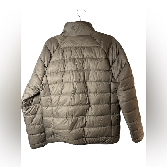 Primark Taupe Puffer Jacket Men’s Medium Lightweight Shower Resistant Zip Coat - Picture 4 of 7